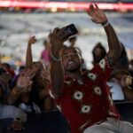 Trevor Jackson Instagram - Hottest thing outta Indiana since James Dean… I was the Grand Marshal for the parade and My city showed so much love @ the Circle City Classic this year. I can’t express how thankful I am to everyone who supports what we’re doing over here but the best way I know how to give it back is to keep goin hard and showing ppl that we got motion in the Midwest. Shoutout to @ampharris @colts @coltslife @bswift317 @coachredd @kingoz317 @craigallenfilms @itspmfgoat and the city of indianapolis. #317 #765 Indianapolis, Indiana