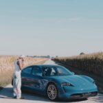 Trevor Jackson Instagram - Getting Ready and Picking our car for the video. James Dean actually was known for driving a Porsche so that’s why I chose that. We got the electric to keep it 2024. 🤷🏾‍♂️