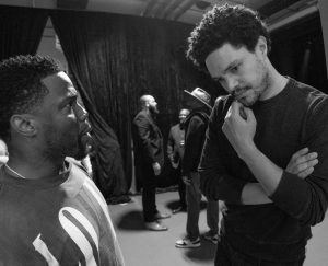 Trevor Noah Instagram - Few nights in my life will live in my memory like the night I had the pleasure and honour of introducing my friend, my fellow comedian and absolute super star, @kevinhart4real on stage in my home country South Africa. 

The crowd was electric, Kevin killed it, and we spent the night celebrating with his tequila. (Which is actually really smooth and delicious. Not an ad, Kevin didn’t want to pay me 😄)