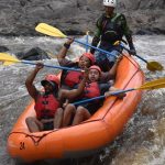 Trevor Noah Instagram - Have you ever heard people say “My friends are ride or die!”? Well how many people actually get to test that? This years annual friend vacation had brought us to Costa Rica and for the first time we’d be white water river rafting. The guide told us it had just rained so the rapids would be class 3 to 4, which really excited us because we didn’t know what that actually meant. The first 20 minutes were easy - so easy we started chatting about which countries we’d want to river raft in next. Then the actual rapids began, and most of our conversation turned to sounds that only Africans would understand. Each drop was steeper and scarier than the previous one and just when we thought we’d seen it all, our guide told us the next drop coming up was a rapid the locals nicknamed “Terminator” 😳 It started like every other rapid as you can tell from my smile, but soon the boat was almost vertical and then we were all smashed in the face by Mike Tyson in water form. I don’t really remember much except that one moment I was sitting in the boat and the next moment the boat was sitting on me. The one thing no one can really prepare you for us what it feels like to get sucked into a rapid. Your life jacket is almost as useless as a seatbelt in a plane crash because the rapid is so powerful it keeps sucking you back underneath like a giant water vacuum recirculating your body over and over. Up is down and down is up and all your ancestors voices are clearer than you’ve ever heard them. I popped up first and grabbed onto the raft for dear life. Sizwe popped up second and like any good friend pulled himself up by pulling me back under the water. After what felt like an eternity Anele and her orange shoes finally resurfaced and all three of us were pulled to safety🙏🏽 In many ways that river rafting experience was a perfect metaphor for life- You can’t always choose how crazy the river of life might get, but what you can always choose is the people in your life who you’ll ride those rapids with. And if you choose wisely, even a capsized boat can turn into the greatest adventure. ❤️ #Friendship #RiverRafting #CostaRica #PuraVida #LifeFlashingBeforeMyEyes #thankyoujesus Guanacaste, Costa Rica
