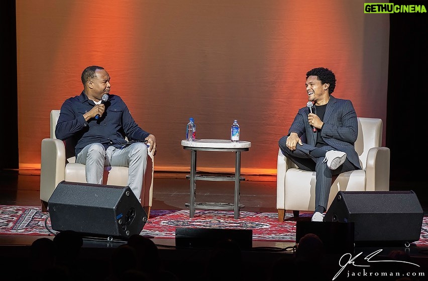 Trevor Noah Instagram - Such a fun night! Thank you everyone that came out to the @tillescenter at LIU tonight! ππΎ And please let these pics serve as proof in case @roywoodjr is still telling people we donβt hang out anymore! ππ·: @jackromanphoto Tilles Center for the Performing Arts