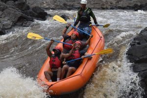 Trevor Noah Instagram - Have you ever heard people say “My friends are ride or die!”? Well how many people actually get to test that?

This years annual friend vacation had brought us to Costa Rica and for the first time we’d be white water river rafting. The guide told us it had just rained so the rapids would be class 3 to 4, which really excited us because we didn’t know what that actually meant.

The first 20 minutes were easy - so easy we started chatting about which countries we’d want to river raft in next. Then the actual rapids began, and most of our conversation turned to sounds that only Africans would understand.
Each drop was steeper and scarier than the previous one and just when we thought we’d seen it all, our guide told us the next drop coming up was a rapid the locals nicknamed “Terminator” 😳
 It started like every other rapid as you can tell from my smile, but soon the boat was almost vertical and then we were all smashed in the face by Mike Tyson in water form. I don’t really remember much except that one moment I was sitting in the boat and the next moment the boat was sitting on me.

The one thing no one can really prepare you for us what it feels like to get sucked into a rapid. Your life jacket is almost as useless as a seatbelt in a plane crash because the rapid is so powerful it keeps sucking you back underneath like a giant water vacuum recirculating your body over and over. Up is down and down is up and all your ancestors voices are clearer than you’ve ever heard them.

I popped up first and grabbed onto the raft for dear life. Sizwe popped up second and like any good friend pulled himself up by pulling me back under the water.  After what felt like an eternity Anele and her orange shoes finally resurfaced and all three of us were pulled to safety🙏🏽

In many ways that river rafting experience was a perfect metaphor for life- You can’t always choose how crazy the river of life might get, but what you can always choose is the people in your life who you’ll ride those rapids with. And if you choose wisely, even a capsized boat can turn into the greatest adventure. ❤️

#Friendship #RiverRafting #CostaRica #PuraVida #LifeFlashingBeforeMyEyes #thankyoujesus