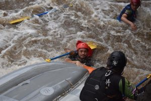 Trevor Noah Instagram - Have you ever heard people say “My friends are ride or die!”? Well how many people actually get to test that?

This years annual friend vacation had brought us to Costa Rica and for the first time we’d be white water river rafting. The guide told us it had just rained so the rapids would be class 3 to 4, which really excited us because we didn’t know what that actually meant.

The first 20 minutes were easy - so easy we started chatting about which countries we’d want to river raft in next. Then the actual rapids began, and most of our conversation turned to sounds that only Africans would understand.
Each drop was steeper and scarier than the previous one and just when we thought we’d seen it all, our guide told us the next drop coming up was a rapid the locals nicknamed “Terminator” 😳
 It started like every other rapid as you can tell from my smile, but soon the boat was almost vertical and then we were all smashed in the face by Mike Tyson in water form. I don’t really remember much except that one moment I was sitting in the boat and the next moment the boat was sitting on me.

The one thing no one can really prepare you for us what it feels like to get sucked into a rapid. Your life jacket is almost as useless as a seatbelt in a plane crash because the rapid is so powerful it keeps sucking you back underneath like a giant water vacuum recirculating your body over and over. Up is down and down is up and all your ancestors voices are clearer than you’ve ever heard them.

I popped up first and grabbed onto the raft for dear life. Sizwe popped up second and like any good friend pulled himself up by pulling me back under the water.  After what felt like an eternity Anele and her orange shoes finally resurfaced and all three of us were pulled to safety🙏🏽

In many ways that river rafting experience was a perfect metaphor for life- You can’t always choose how crazy the river of life might get, but what you can always choose is the people in your life who you’ll ride those rapids with. And if you choose wisely, even a capsized boat can turn into the greatest adventure. ❤️

#Friendship #RiverRafting #CostaRica #PuraVida #LifeFlashingBeforeMyEyes #thankyoujesus
