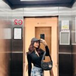 Tridha Choudhury Instagram – Weekend anthem 🩵

#weekendflow #weekendmood #chrisbrown #throwbackmusic #fiorucci #gucciman #elevatorselfies #ootdshare #ootdmagazines