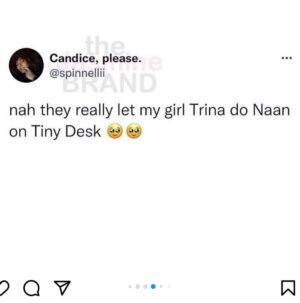 Trina Instagram - WOWWWW 💜🧡💙🥹 #tinydesk