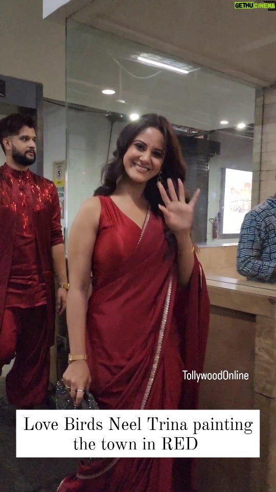 Trina Saha Instagram - The love birds @trinasaha21 @neel_bhattacharya painting the town in RED during the trailer launch of their next movie #Tilottoma ...We loved the trailer π β₯οΈπ #trinasaha #neelbhattacharya #valentinesday #love Video @sayantan_dutta_photography Acropolis Mall, Kolkata