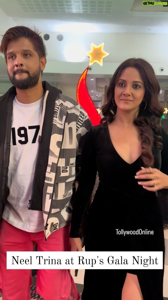 Trina Saha Instagram - Hottest couple @trinasaha21 @neel_bhattacharya at their friend @iam_jayjeet's gala party....#TriNeel #RupsGalaNight