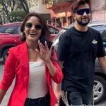 Trina Saha Instagram - The power couple #TriNeel arrived at the sunday promotion of their next #Tilottoma directed by @soumojeet_adak .