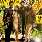 Trina Saha Instagram - Fantastic Four at @t2telegraph Birthday Bash🔥🔥 Wardrobe by @neelsaha_styled_by_blue #birthday #friends #t2