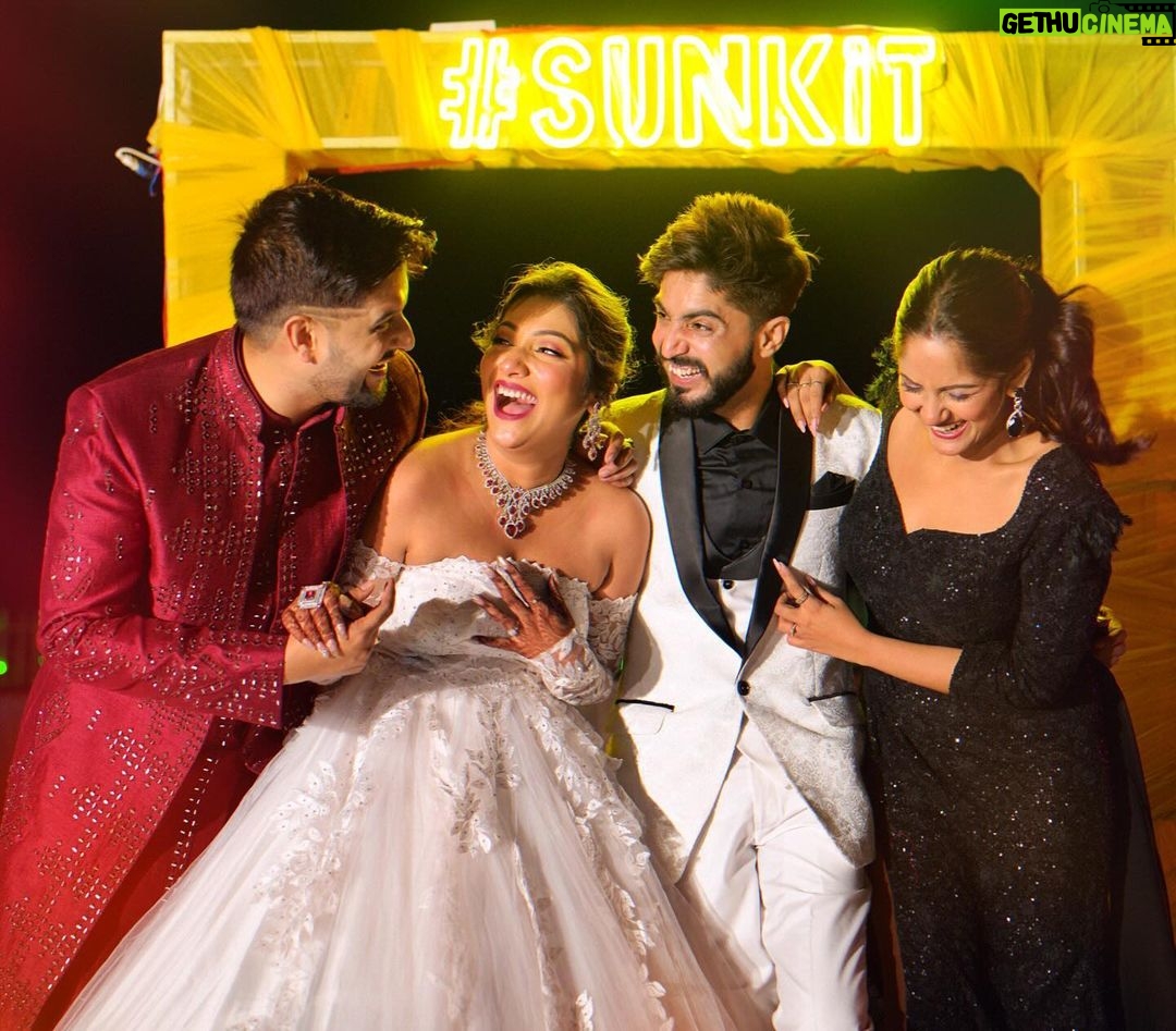 Trina Saha Instagram - Happiest anniversary to the power couple #trineel π May you two get to experience the best moments & conquer the worst ones together in the coming years. Love you both my darlings π§Ώβ₯οΈ Ps. See the last picture to see the real partners ππ€£ #sunkit #friendsanniversary #happyanniversary #powercouple #friendsforever #friendshipgoals #couplegoals #anniversary #loveisintheair Sea Star Spa Resort - Mandarmoni