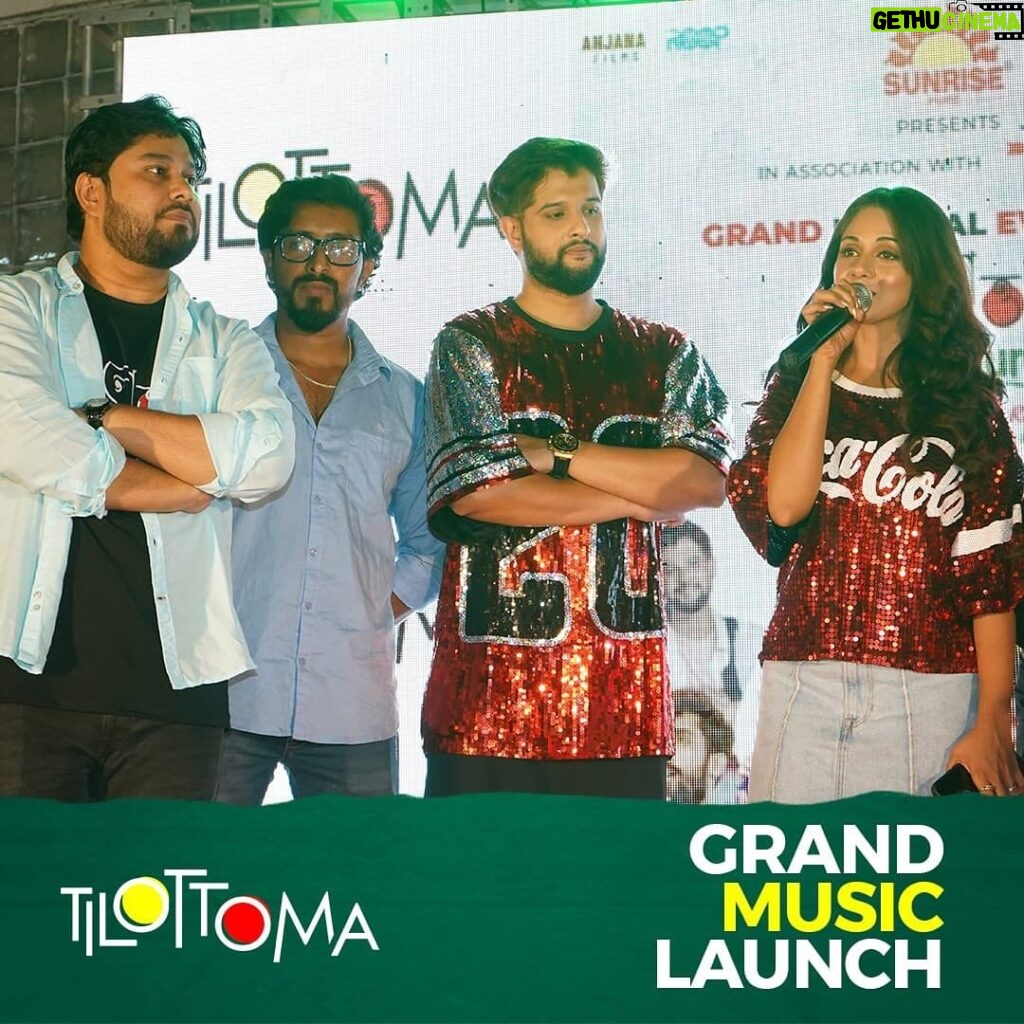Trina Saha Instagram - Grand Celebration Grand Music Launch #Tilottoma #bengalicinema #musiclaunch #event