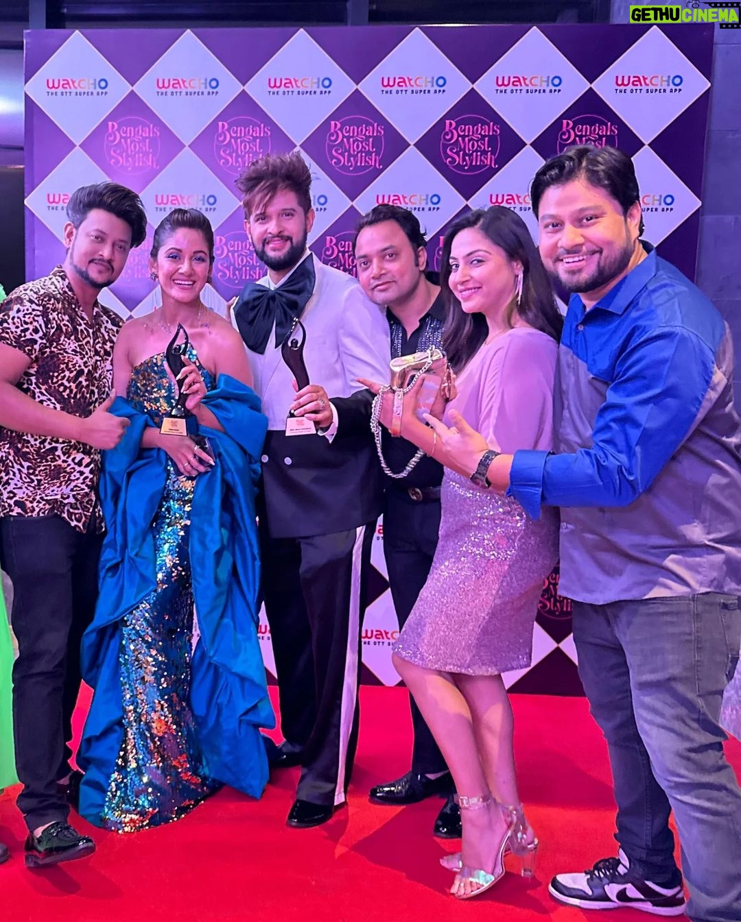 Trina Saha Instagram - Congratulations on your Win guys🥰🥰😘😘. . . Bengal's Most stylish TV couple ❤️❤️ . . God Bless You Both😘😘 Fairfield by Marriott Kolkata