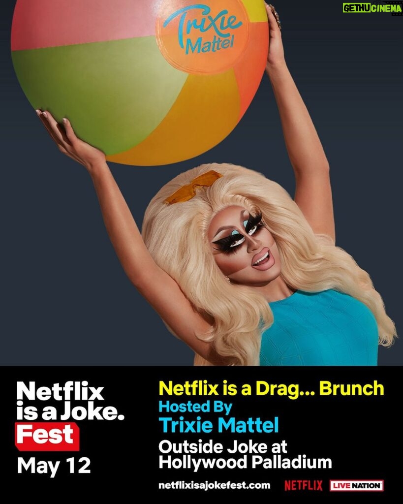 Trixie Mattel Instagram - I’m hosting the @netflixisajoke Netflix is a Drag…Brunch! Tickets available this Friday, see you there!