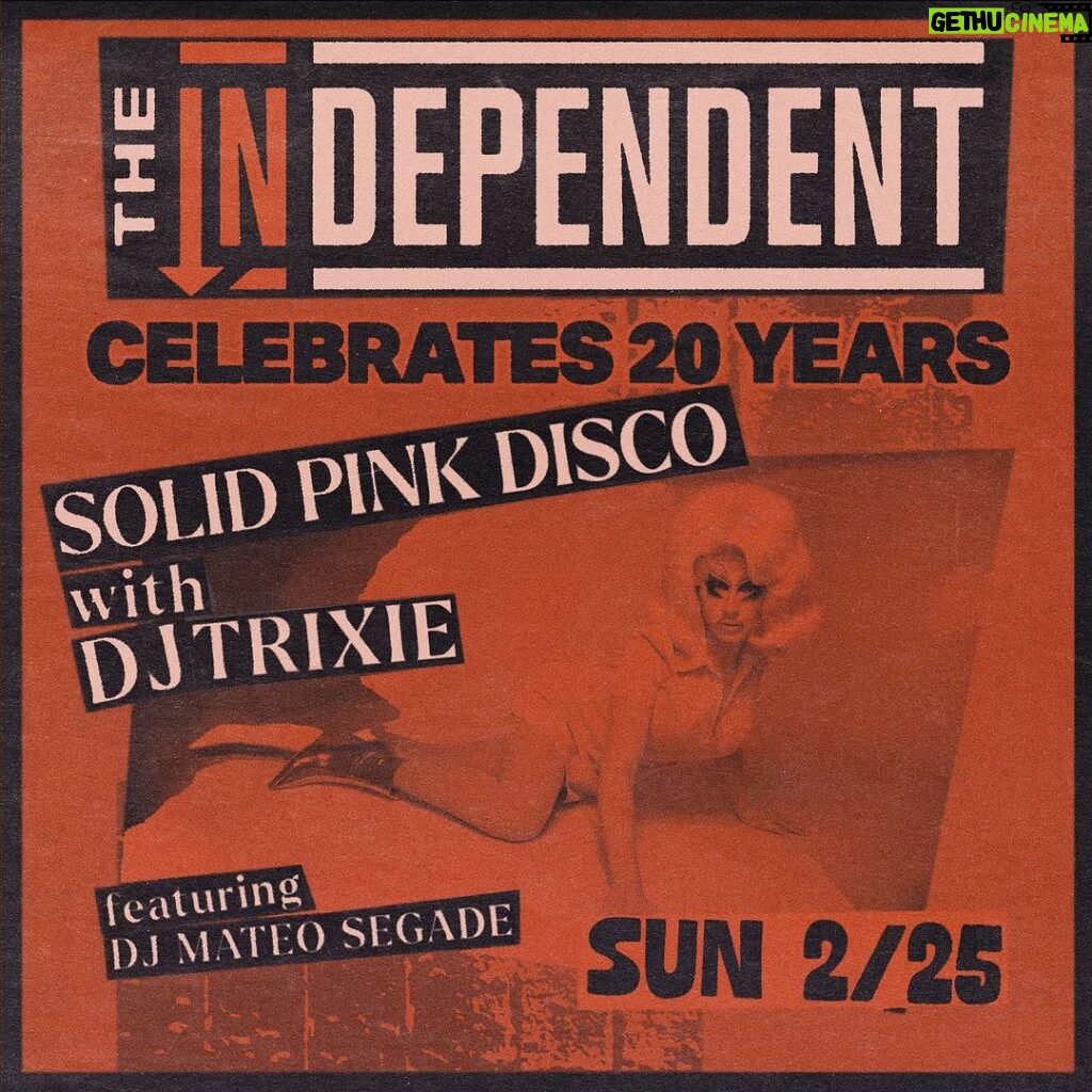 Trixie Mattel Instagram - San Francisco! I’m celebrating @theindependentsf ‘s 20th Anniversary with a very special show on February 25. Tickets on sale this Friday, 1/26 at 10am!