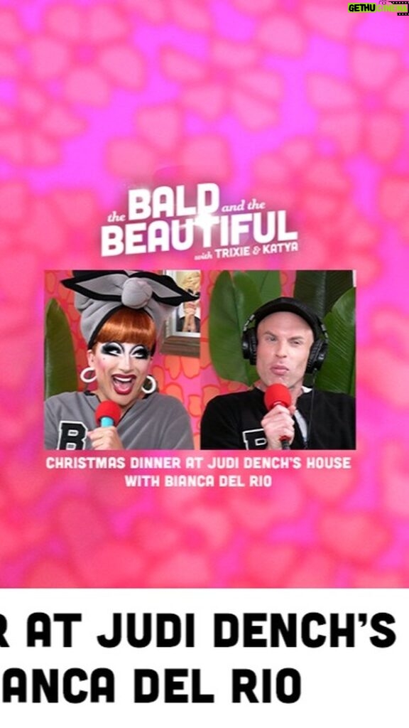 Trixie Mattel Instagram - Christmas Dinner at Judi Dench's House with Bianca Del Rio and Katya | The Bald and the Beautiful with Trixie and Katya 'Twas the night before Christmas, and the house was filled with holly berry stench. Bianca Del Rio was headed to Surrey, to have dinner with Dame Judi Dench. The car service was booked, excitement hung in the air, but little did she know, a tiny airborne virus was also there. As the Covid test came back positive, and she had to cancel her trip, all she could murmur was, "Well this is some utter bullsh*t." To check out Bianca's Dead Inside tour dates, go to: https://www.thebiancadelrio.com FX’s Feud: Capote vs. The Swans premieres January 31st on FX. Stream on Hulu. Head to https://ViiaHemp.com and use the code BALD to receive 15% off + one free sample of their Sleepy Dreams gummies! (21+) Check out SquareSpace.com for a free trial, and when you’re ready to launch, go to https://SquareSpace.com/BALD to save 10% off your first purchase of a website or domain! This episode is sponsored by BetterHelp. Give online therapy a try at https://Betterhelp.com/BALD and get on your way to being your best self! Pure For Men is the brand for good health and good times! Made by gay men for members of the LGBTQIA+ community. Get 20% OFF with promo code: BALD20. Head to: https://puremen.co/baldandbeautiful Follow Bianca: @TheBiancaDelRio Follow Trixie: @TrixieMattel Follow Katya: @Katya_Zamo To watch the podcast on YouTube: http://bit.ly/TrixieKatyaYT Don’t forget to follow the podcast for free wherever you're listening or by using this link: http://bit.ly/baldandthebeautifulpodcast If you want to support the show, and get all the episodes ad-free go to: https://thebaldandthebeautiful.supercast.com If you like the show, telling a friend about it would be amazing! You can text, email, Tweet, or send this link to a friend: http://bit.ly/baldandthebeautifulpodcast #TrixieMattel #KatyaZamo #BaldBeautiful