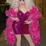 Trixie Mattel Instagram - effie trinket at the 1977 hunger games district 2 reaping