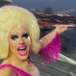 Trixie Mattel Instagram - wig silhouette on bridge dot com
