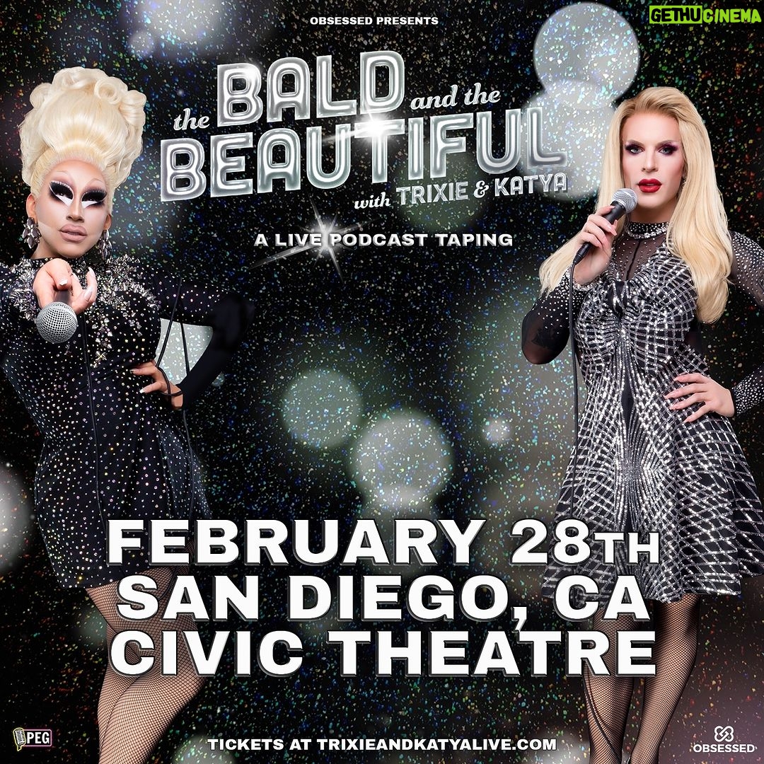 Trixie Mattel Instagram - I’m happy to let you know that we’re able to announce the new date for our #TheBaldAndTheBeautiful show in #SanDiego. I hope we’ll see you all on February 28th!