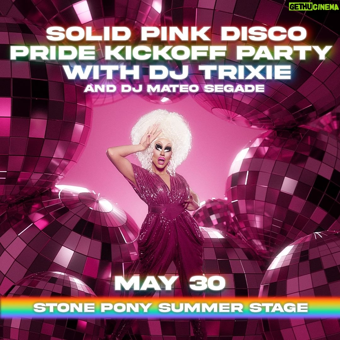 Trixie Mattel Instagram - Kicking off Pride this year back at @the_stone_pony! See you there NJ! Tickets on sale Friday, keep an eye out for presale!