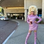 Trixie Mattel Instagram - just standing outside the hospital in drag