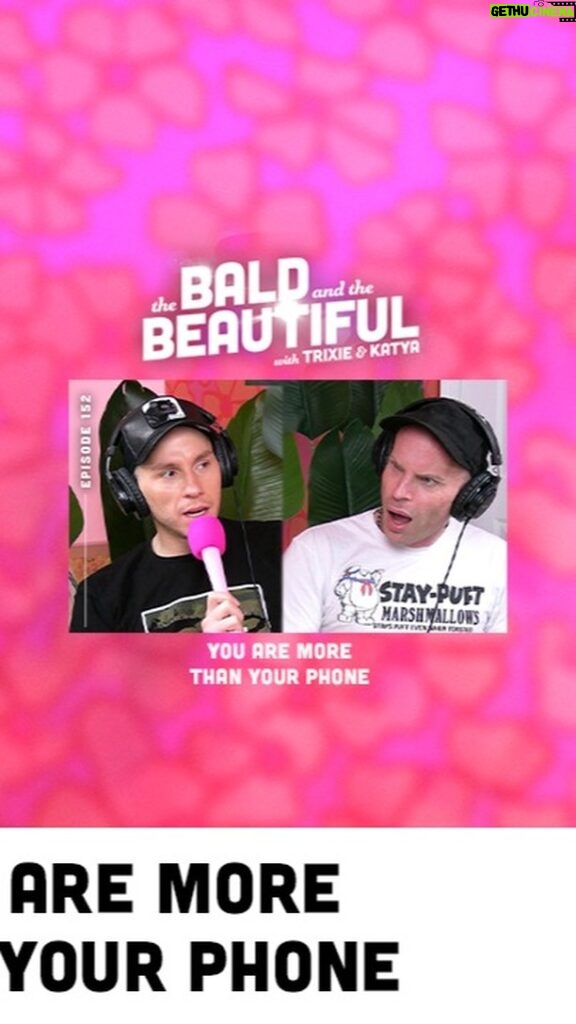 Trixie Mattel Instagram - You Are More Than Your Phone with Trixie and Katya | The Bald and the Beautiful Podcast We are proud to partner this week with the Anti Phone-Shaming League of North America to bring you a very important message: you, dear listeners, are so much more than your phone. Do you have an iPhone X? An iPhone SE? Or even an Android? You're not alone. We are here for you. We want you to know that you are loved, appreciated, and your self-worth is about so much more than that thin piece of glass and aluminum in your pocket. As you lay down tonight in your parents' basement on your tear-stained pillow, we want you to close your eyes and recite the following mantra: "Though I may not have the latest shiny iPhone, a socially-acceptable level of personal hygiene, or even the knowledge of what it's like to be loved; I am good enough, I am smart enough, and gosh darnit people like me." Start building your credit with Chime! Open a Chime Checking account with at least a $200 qualifying direct deposit to get started. Head to Chime.com/BALD or click here: https://www.chime.com/apply-debit/?ad=podcast_bald There’s no more shame in your gut game. Synbiotic+ and Ritual are here to celebrate, not hide, your insides. Get 25% off your first month for a limited time at https://Ritual.com/BALD It’s 2024. Are you still feeding your cat kibble? Head to https://Smalls.com/BALD and use promo code BALD at checkout for 50% off your first order PLUS free shipping! Need to build a website? Head to Squarespace.com for a free trial, and when you’re ready to launch, go to https://www.Squarespace.com/BALD to save 10% off your first purchase of a website or domain! This episode is sponsored by BetterHelp. Give online therapy a try at https://BetterHelp.com/BALD and get on your way to being your best self! Visit https://LELO.com now for exclusive discounts on luxury intimacy products, and use code BALD10 at checkout for an additional 10% off your purchase! DRIVE AWAY DOLLS is only in theaters now! Visit https://DriveAwayDollsMovie.com to get tickets now! #TrixieMattel #KatyaZamo #BaldBeautiful