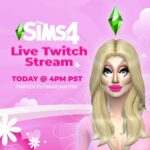 Trixie Mattel Instagram - The Sims 4 livestream TODAY at 4pm PST at twitch.tv/trixiemattel. Download The Sims 4 now for free and play along! @thesims