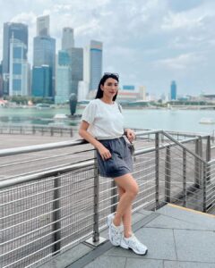 Tyas Mirasih Instagram - Digital travel diary 🤍 Outfit @thisisapril_ Marina Bay Sands