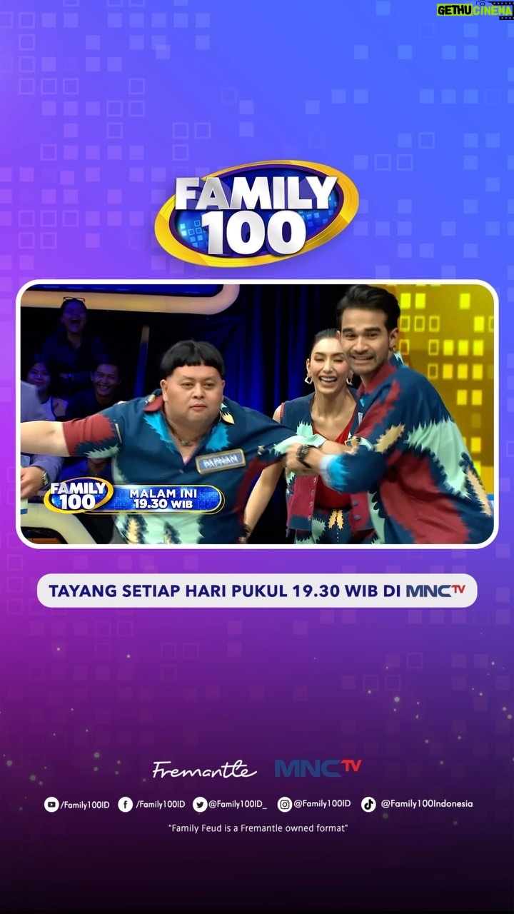 Tyas Mirasih - 259 Likes - SERU POL!! Hari ini #Family100ID kedatangan @tyasmirasih & @chikajessica88 !! Kira-kira tim mana yang berhasil bawa uang paling banyak? Saksikan keseruannya MALAM INI JAM 19.30 WIB di @officialmnctv 😍💙
@officialmnctv @fremantleid #Family100 #Family100ID #FamilyFeud #FamilyFeudID #SurveiMembuktikan