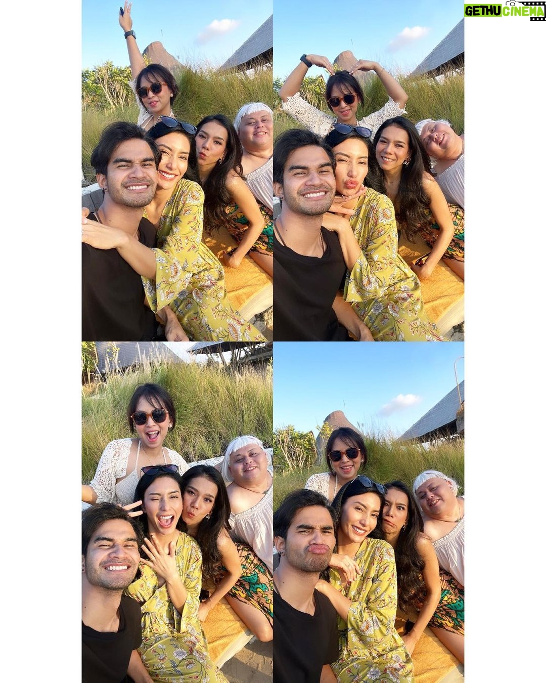 Tyas Mirasih Instagram - Cozying up at @maribeachclubbali with my homies 🖤 Mari Beach Club Bali