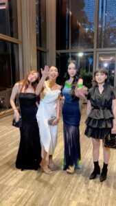 Tyas Mirasih Instagram - Grateful hearts and unforgettable memories at this incredible birthday bash! Thank you @kimlimhl for inviting us to share in the joy and celebration. Once again, Happy Birthday to a truly beautiful and remarkable woman 🖤 Capella Bangkok