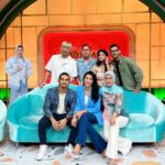 Tyas Mirasih Instagram - Thank you @pagipagiambyartranstvcorp for having us 💙 Makeup by @bonitaelisabeth.makeup @belovedbyhepidavid Outfit @dyellow_boutique Heels @wear_sada Shoes @jdsportsindo