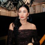 Tyas Mirasih Instagram - The subtle art of the glam 🖤 Makeup & Hair do by @makeupbyyobel Dress @valenciavivi Earrings @adellejewellery Softlens @eyelovin Styled by @wanda_haraa Photo by @snap.nuel