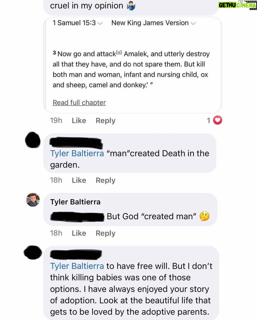Tyler Baltierra Instagram - This is what the majority of people who are opposing abortion rights, are all basing their arguments on & I just don’t understand it. Do they not remember the history & origin of this nation & why we have the democracy we all love & cherish so much? The FIRST AMENDMENT states: “Congress shall make no law respecting an establishment of religion, or prohibiting the free exercise thereof;” Yet we’re STILL having to fight to keep religion out of political law! This is the whole reason our “founding fathers” decided to write the constitution in the first place! To be free from the possibility of totalitarian tyrannical power & to protect, insure & uphold our rights as citizens! Nobody is forcing you to get an abortion Nobody is forcing you to like abortion Nobody is forcing you to agree on abortion The bottom line is, NOBODY IS FORCING YOU! YOU HAVE A CHOICE & the FREEDOM to do what you want with your own reproductive organs! YOU HAVE A CHOICE between YOU & YOUR DOCTOR on how to best manage your personal individual healthcare (which include your reproductive organs). Why would you NOT want these rights?