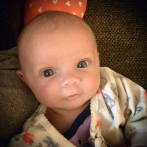 Tyler Baltierra Instagram - When I’m holding Rya & look down, this is what I see…like COME ON! How could she get any cuter!? 😍😭 #RyaRose #GirlDad #BlessedByDaughters