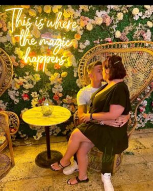 Tyler Baltierra Instagram - Spending quality time with just me & my wife was amazing! I swear we just keep falling in love with each other over & over again & it just keeps getting more & more magical every time…I love you so much @catelynnmtv 😍❤️🥹🙌 #17YearsStrong #MiddleSchoolSweethearts
