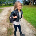 Tyler Baltierra Instagram - Novalee’s first day as a 2nd grader! She picked out her outfit & everything. She was so pumped to go back to school. Seeing her excitement this morning & talking about it while I straightened her hair is a cherished memory I’ll make sure to keep forever! She’s growing up so fast…please slow down baby 🥹❤️ #NovaleeReign #BlessedByDaughters #GirlDad