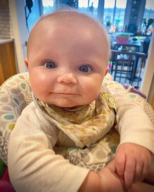 Tyler Baltierra Instagram - How am I supposed to finish cleaning the house when this little face keeps trying to talk to me!? It’s simple, I just don’t worry about the house lol the mess isn’t going anywhere! But I won’t ever get these little baby babble conversations back once they’re gone. So I make sure to just stop what I’m doing to soak in every little word she says. She won’t be a baby forever! 🥺😩😍 #DaddysGirl #RyaRose