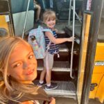 Tyler Baltierra Instagram - It’s Vaeda’s first day of Pre K & her first time on “the big kid bus” & I’m not okay! 😩😭 idk how this happened so fast, but it’s hitting me hard in my chest this morning. No more of me taking her to drop her off & waving goodbye through the doors. No more singing songs together on the way to school. I didn’t think it would hit me this hard, but man…something about having 2 of my kids now riding the bus is getting to me! 🥺😢 please stop growing up so fast you guys, your daddy can’t take it! 💔😔 #VaedaLuma #NovaleeReign #GirlDad #BlessedByDaughters