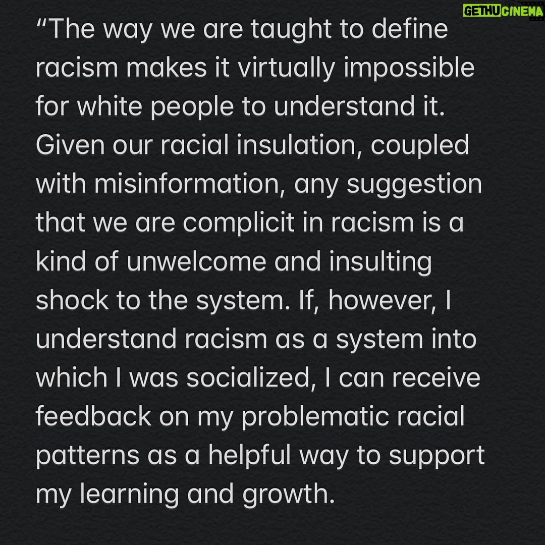 Tyler Hoechlin Instagram - Swipe for two excerpts from the book and a few of my own words. Thank you to my friend for recommending this book to me and to the author, Robin DiAngelo. Some very very useful insights regarding some relatable situations and experiences. Let’s keep identifying our blindspots. Let’s keep getting better... and never stop.
