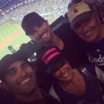 Tyler Hoechlin Instagram - The Fall Classic with the Fam! Gotta love baseball in October... Especially when you get to see your buddy pitch 2 solid innings. Well done JK! #WorldSeries @tannerhoechlin @mlb