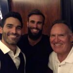 Tyler Hoechlin Instagram - Such a great night with my family and friends to celebrate all the hard work everyone put into this film! By far the most challenging thing I’ve taken on in my time working as an actor, and I couldn’t be more grateful for the effort and support from everyone on this set. Can’t wait for everyone (who wants to haha) to see this film. It’s a great story about a man who wasn’t afraid to be different, to pursue his passion, and who showed persistence in the face of adversity. Also about the amazing woman standing next to him who showed him what love truly was. And a special thank you to @juleshough for doing such a beautiful job portraying Betty, and always being present in every moment of telling the story of these people. Thank you Jules for making this movie what it is. Wouldn’t have worked without you. And to my brother @aneurin.b for playing my brother on screen, and also becoming one off set for the weeks we spent filming. I miss you Taff, you’re one of the good ones. Thanks everyone! #BiggerTheMovie October 12th! And per usual, to my friends at @johnvarvatos for making sure I didn’t show up in gym gear (which may have been appropriate for this one, who knows).