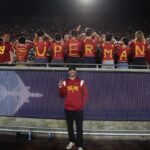 Tyler Hoechlin Instagram – Watching @ayeeecaleb play this season has been somethin’ special. Go get ‘em tonight, #Heisman. I mean #He13man. I mean #Superman….
The expansion of the multiverse continues.

Bring it home Trojans! 
And thanks to the @trojanknights and all the fans in the front row for keepin’ it loud and supporting @usc.fb . #FightOn! ✌🏼