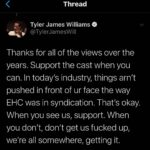 Tyler James Williams Instagram - 15 years. Wow. Did a thread on twitter speaking on some of the things I get asked a lot about the show and just some general info you may not know. These are some of the highlights. Go check out the full thread if interested. Salute to everyone who was apart of this show. In some way shape or form we all came together to make our collective mark. Love always 🖤✌🏾