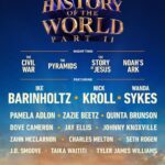 Tyler James Williams Instagram - I got to have the honor of being asked to come play with some historic actors, on this historic project about some historical shit. Much love to @ikebarinholtz @iamwandasykes @nickkroll , Mel Brooks and the entire @historyoftheworld crew for the good time! Check it out if you can! Streaming now on @hulu