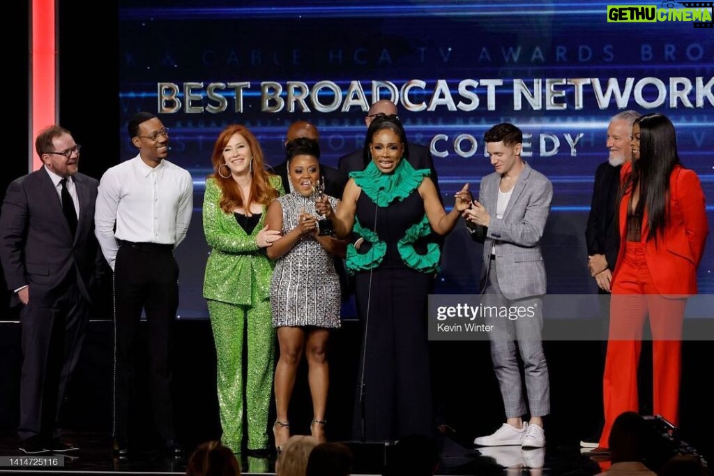 Tyler James Williams Instagram - Still on a high from last night. Thank you to the @hollywoodcriticsassociation for not only gracing @abbottelemabc with a win for Best Broadcast Network Comedy but also giving me the joy of watching @janellejamescomedy and @quintab hold so many little gold statues of their own. I’m grateful. ❤️