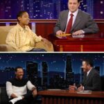 Tyler James Williams Instagram - Every 17 years @jimmykimmellive and I sit down and catch up. Tune in tonight to see. See you in 2039, Jimmy 😉