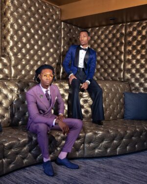 Tyler James Williams Instagram - #Emmy’s 2022 in custom @thrashbespoke & @cartier 

#emmys2022 
📷: @iamjamesanthony