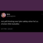 Tyler Oakley Instagram - crack these eggs, henny 🍳🐓