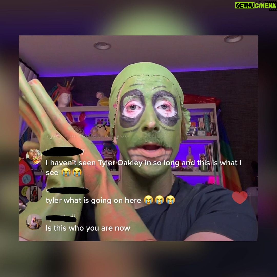 Tyler Oakley Instagram - he (salad fingers) came from heaven to earth to show the way