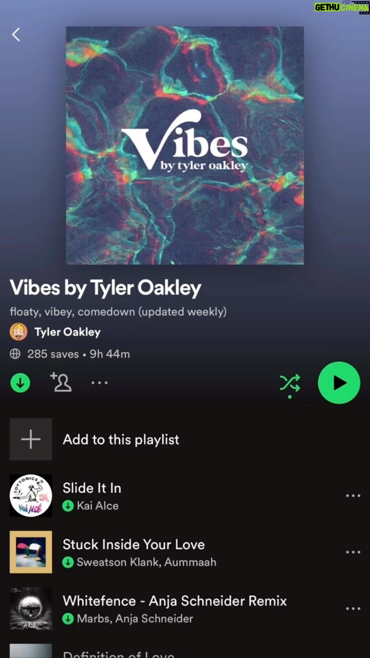 Tyler Oakley Instagram - add my playlists, updated every friday 🫡